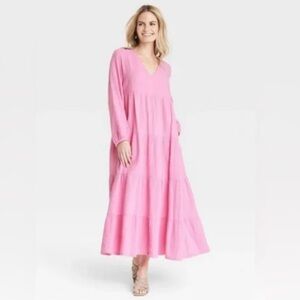 Universal Threads Pink Maxi Dress XS NWOT
